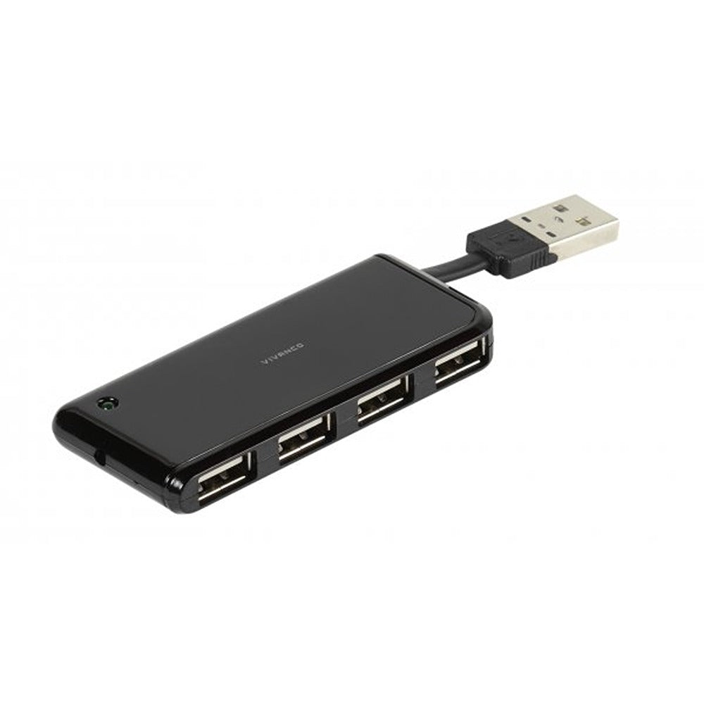 Vivanco USB-Hub 4x USB 2.0 Svart