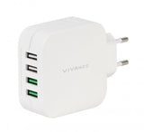 Vivanco Laddare 4xUSB-A 4.8A (2.4A/1A) 24W Vit
