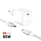 Fixed Laddare med USB-C kabel Mini PD 65W GaN