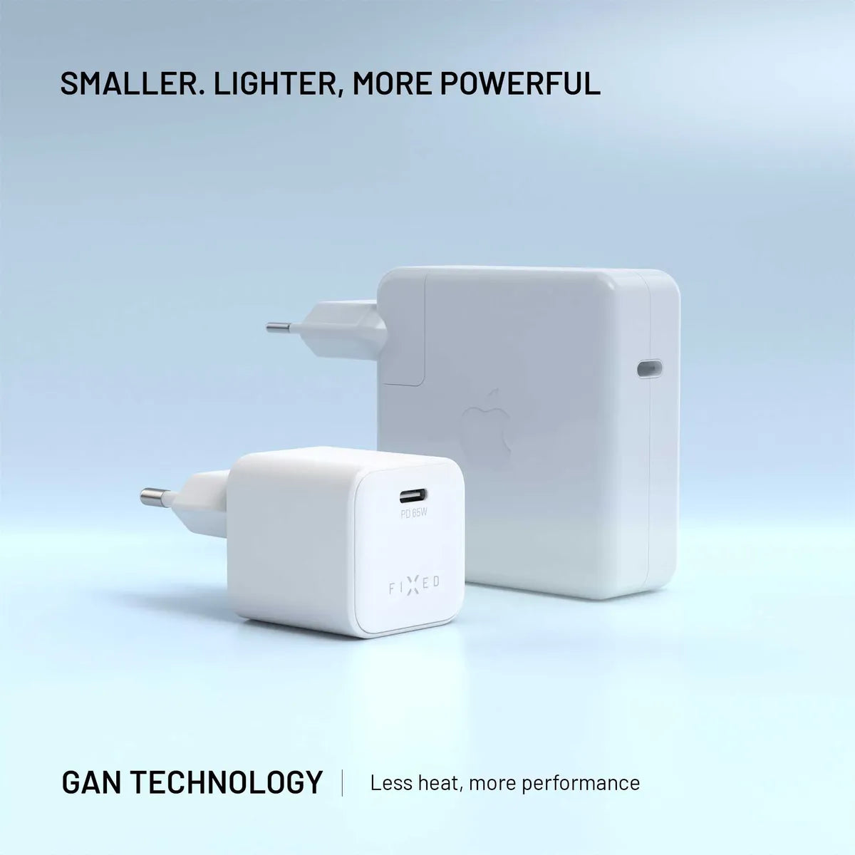 Fixed Laddare med USB-C kabel Mini PD 65W GaN