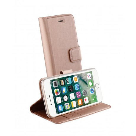 Vivanco iPhone 6/6S/7/8/SE Fodral Classic Wallet Roseguld