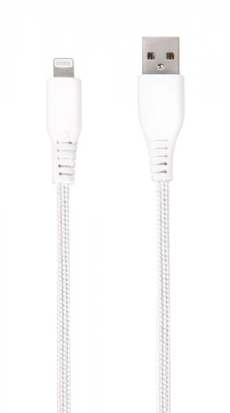 Vivanco Kabel Longlife Braided USB-A/Lightning 2.5m Vit