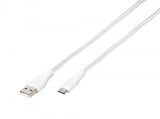 Vivanco Kabel Longlife Braided USB-A/USB-C 1.5m Vit