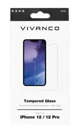 Vivanco iPhone 12/iPhone 12 Pro Skärmskydd Härdat Skyddsglas 9H