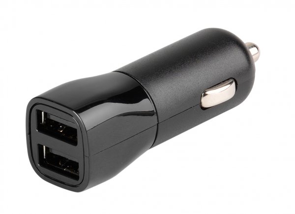Vivanco Billaddare Fast Car Charger 2xUSB-A 17W Svart