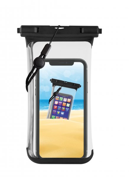 Vivanco 6.7" Smartphone Beach Bag Vattentätt Fodral IPX8 Svart