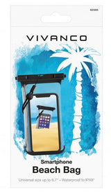 Vivanco 6.7" Smartphone Beach Bag Vattentätt Fodral IPX8 Svart