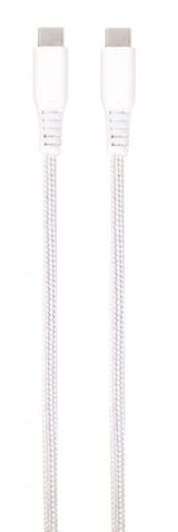 Vivanco Kabel Longlife Braided USB-C/USB-C 0.5m Vit