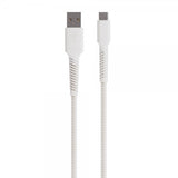Vivanco Kabel Longlife Braided USB-A/USB-C 0.5m Vit