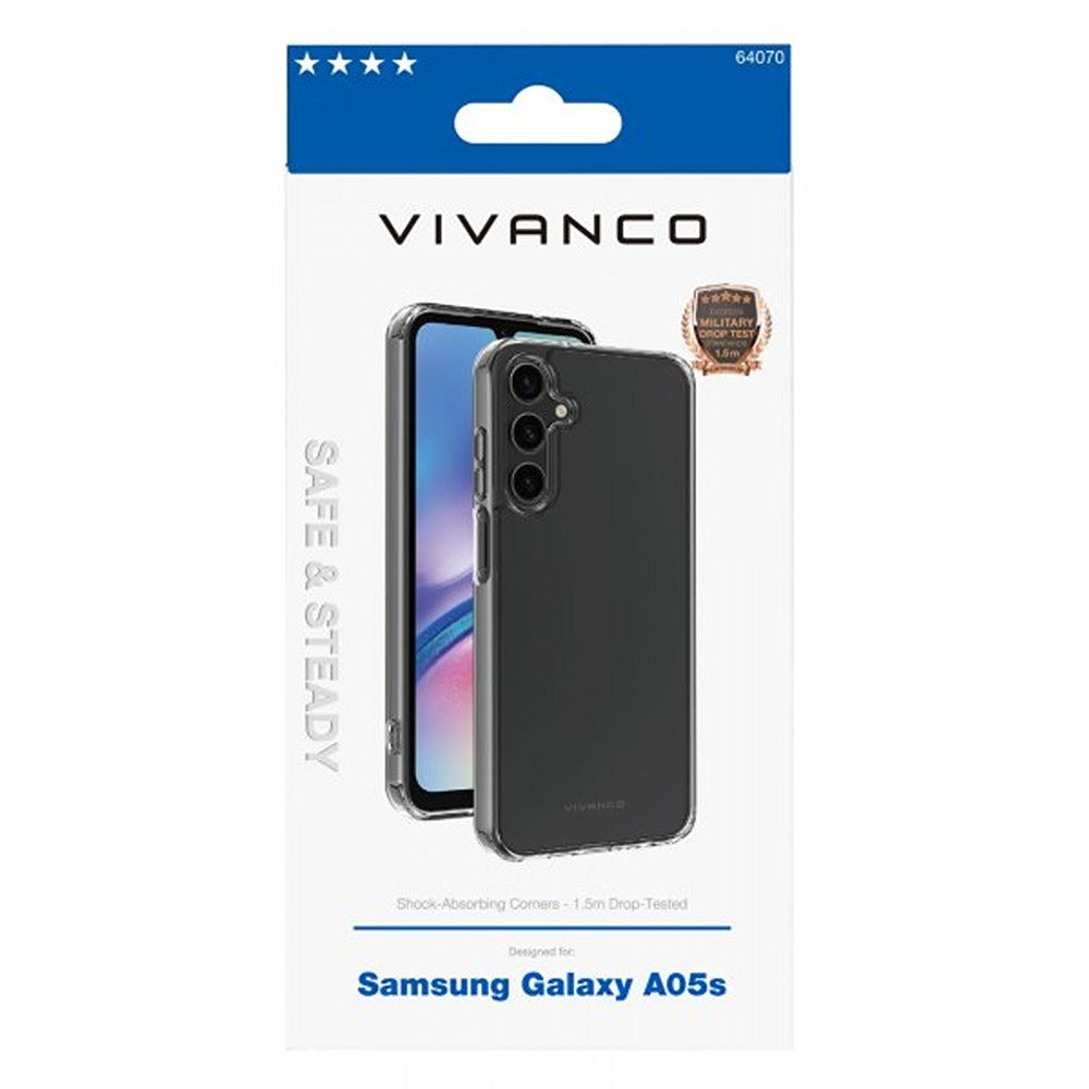 Vivanco Samsung Galaxy A05s Skal Safe & Steady Transparent