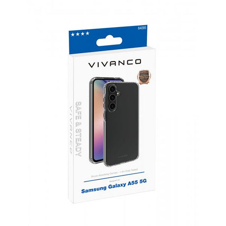 Vivanco Samsung Galaxy A55 Skal Safe & Steady Transparent