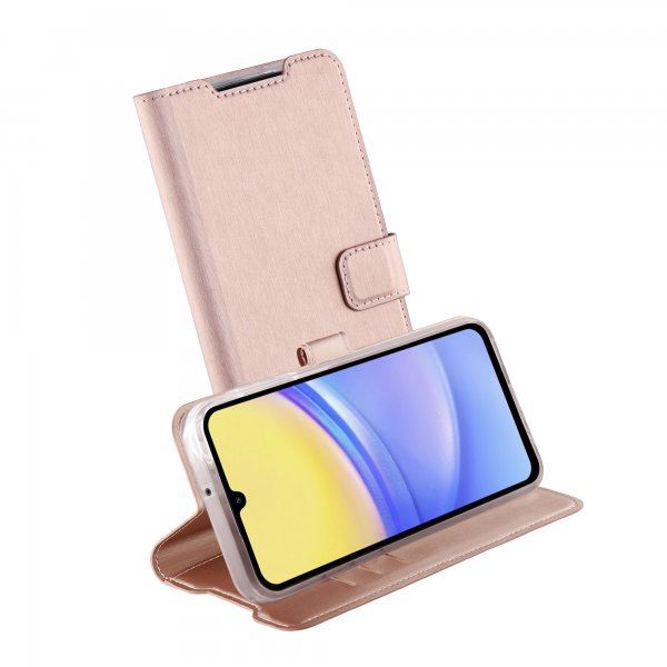 Vivanco Samsung Galaxy A55 Fodral Classic Wallet Roseguld