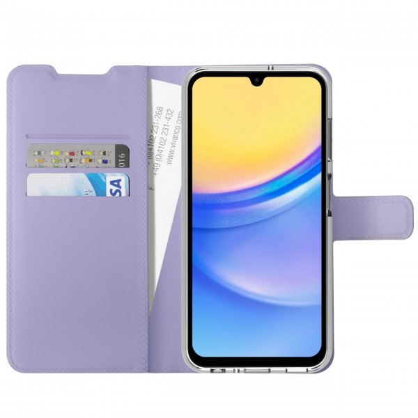 Vivanco Samsung Galaxy A55 Fodral Classic Wallet Lavendel