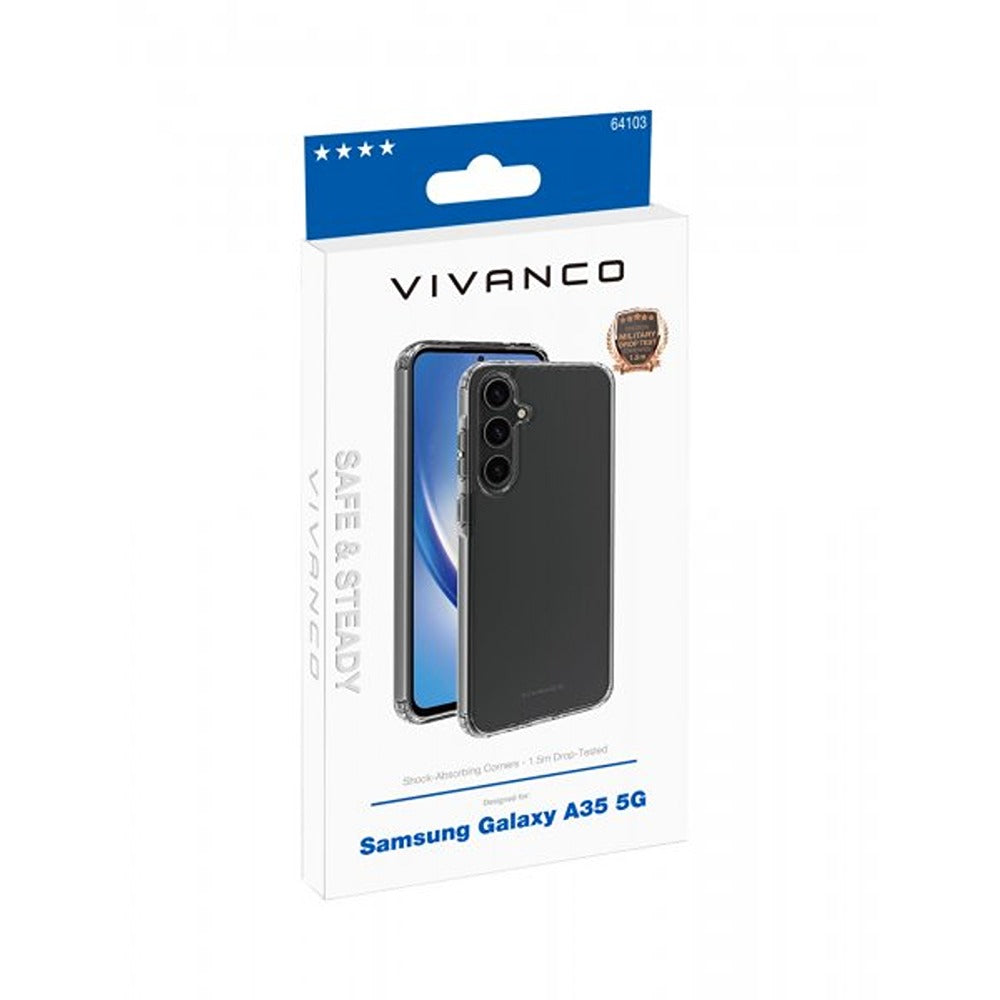 Vivanco Samsung Galaxy A35 Skal Safe & Steady Transparent