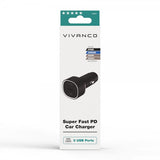 Vivanco Billaddare Super Fast PD 60W USB-A/USB-C Svart