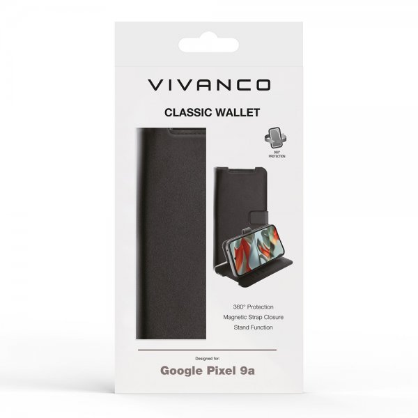 Vivanco Google Pixel 9a Fodral Classic Wallet Svart