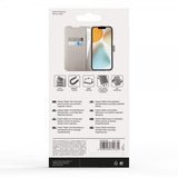 Vivanco iPhone 16e/17e Fodral Classic Wallet Greige