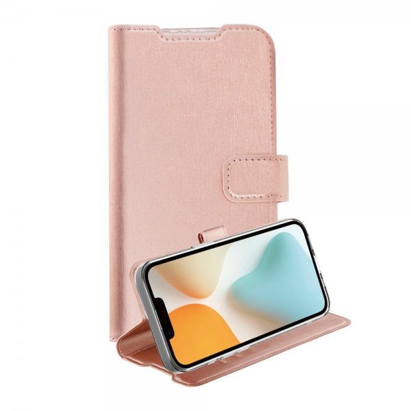 Vivanco iPhone 16e/17e Fodral Classic Wallet Roseguld