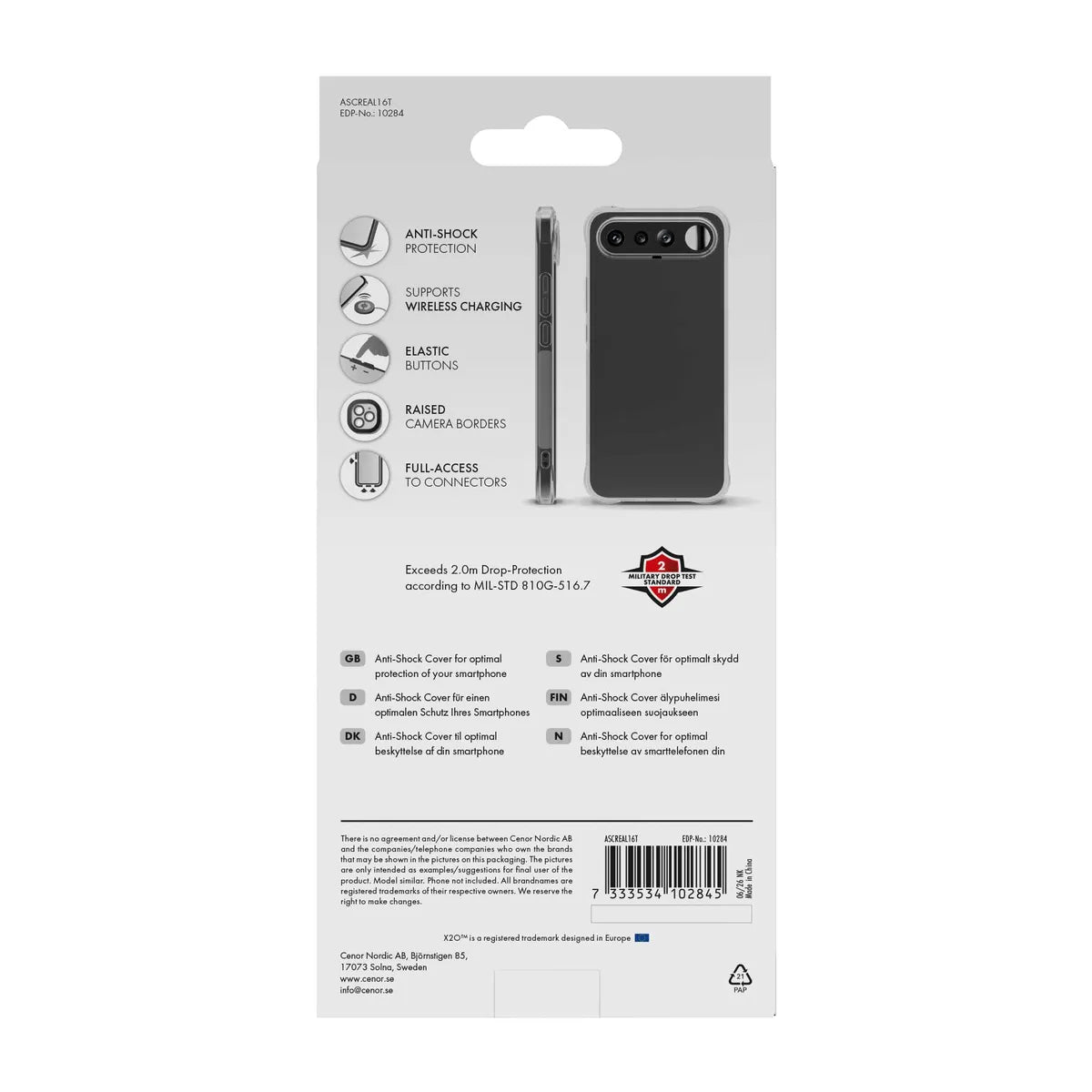 X2O Realme 16 Skal Anti-Shock Transparent