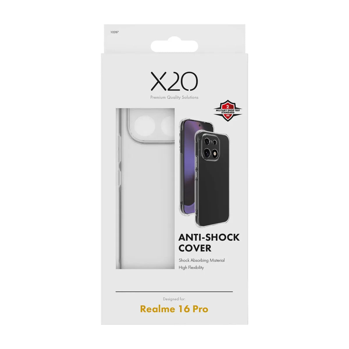 X2O Realme 16 Pro Skal Anti-Shock Transparent