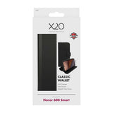 X2O Honor 600 Smart Fodral Classic Wallet Svart