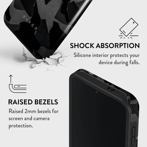 Burga Samsung Galaxy S24 FE Skal Tough Night Black Camo