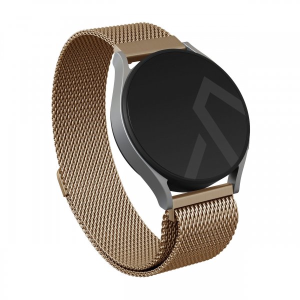 Burga Samsung Galaxy Watch 22mm Armband Metal Mesh Guld