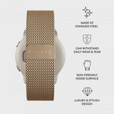 Burga Samsung Galaxy Watch 20mm Armband Metal Mesh Guld