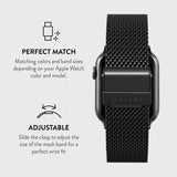 Burga Apple Watch 38/40/41/42mm Armband Mesh Elegance Svart