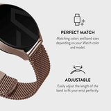 Burga Samsung Galaxy Watch 22mm Armband Mesh Elegance Roseguld