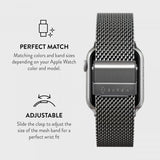 Burga Apple Watch 38/40/41/42mm Armband Mesh Elegance Silver