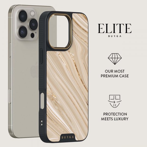Burga iPhone 16 Plus Skal Elite Dark MagSafe Full Glam