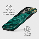 Burga iPhone 14 Skal Tough MagSafe Emerald Pool