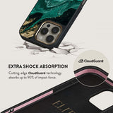 Burga iPhone 15 Skal Elite Dark MagSafe Emerald Pool