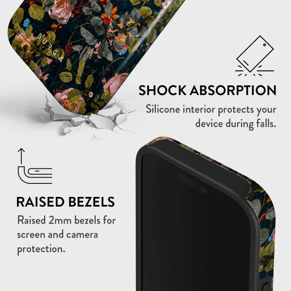 Burga iPhone 16 Skal Tough MagSafe Bloomy Garden