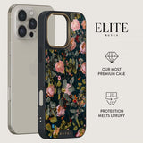 Burga iPhone 15 Pro Skal Elite Dark MagSafe Bloomy Garden