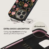 Burga iPhone 15 Pro Skal Elite Dark MagSafe Bloomy Garden