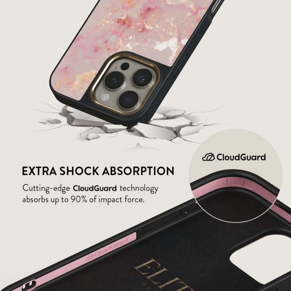 Burga iPhone 14 Skal Elite Dark MagSafe Golden Coral