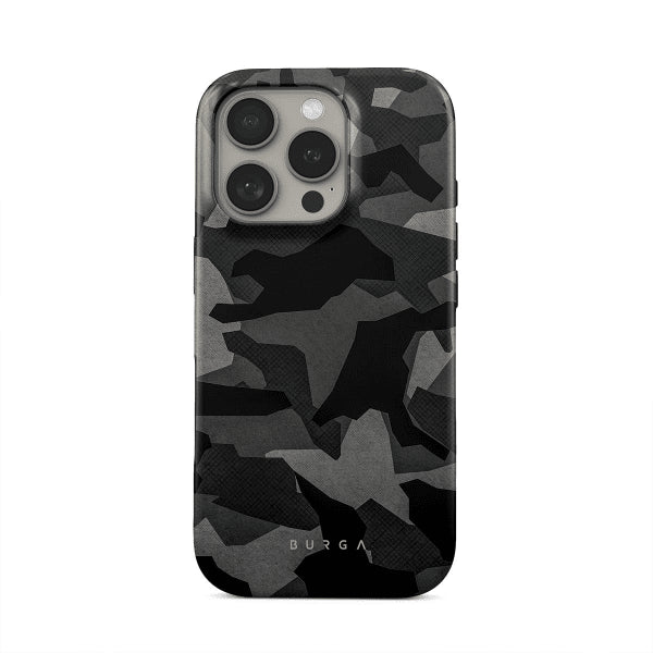 Burga iPhone 15 Pro Max Skal Tough MagSafe Night Black Camo