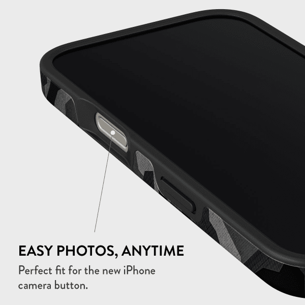 Burga iPhone 15 Pro Skal Tough MagSafe Night Black Camo
