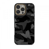 Burga iPhone 15 Pro Skal Elite Dark MagSafe Night Black Camo