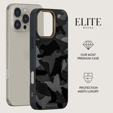 Burga iPhone 15 Pro Skal Elite Dark MagSafe Night Black Camo