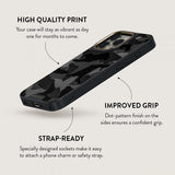 Burga iPhone 15 Pro Skal Elite Dark MagSafe Night Black Camo