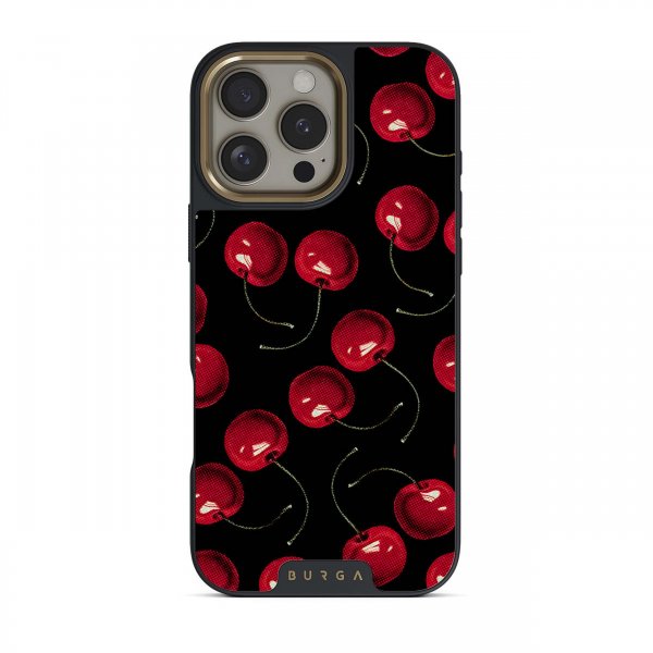 Burga iPhone 15 Skal Elite Dark MagSafe Cherrybomb