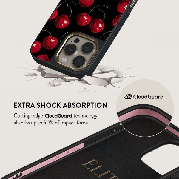 Burga iPhone 15 Plus Skal Elite Dark MagSafe Cherrybomb
