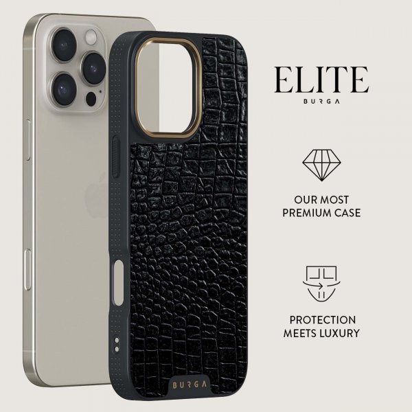 Burga iPhone 16 Pro Max Skal Elite Dark MagSafe Reaper's Touch