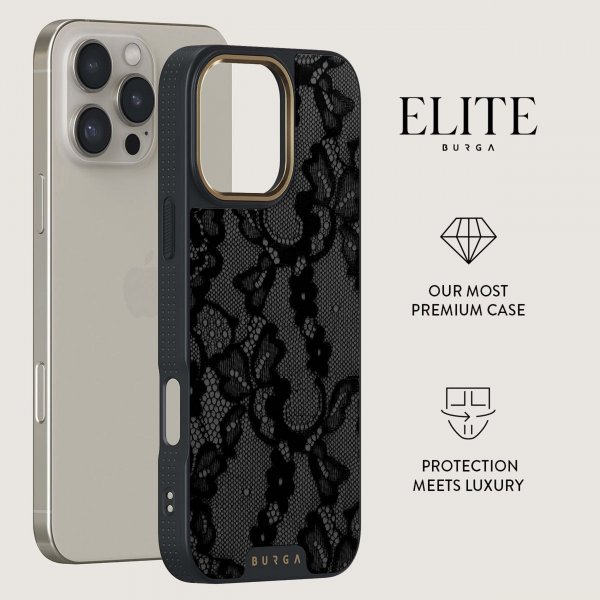 Burga iPhone 15 Plus Skal Elite Dark MagSafe Magnetic