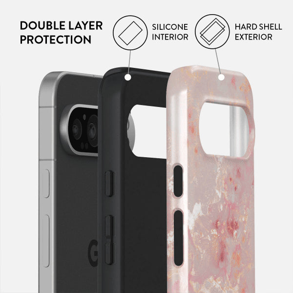 Burga Google Pixel 9/Pixel 9 Pro Skal Tough Golden Coral