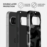 Burga Google Pixel 9/Pixel 9 Pro Skal Tough Night Black Camo