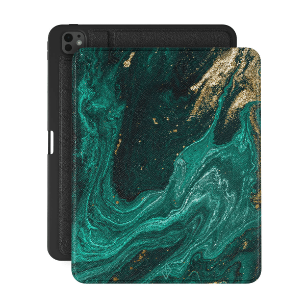Burga iPad Pro 13 (M4/M5) Fodral Folio Emerald Pool
